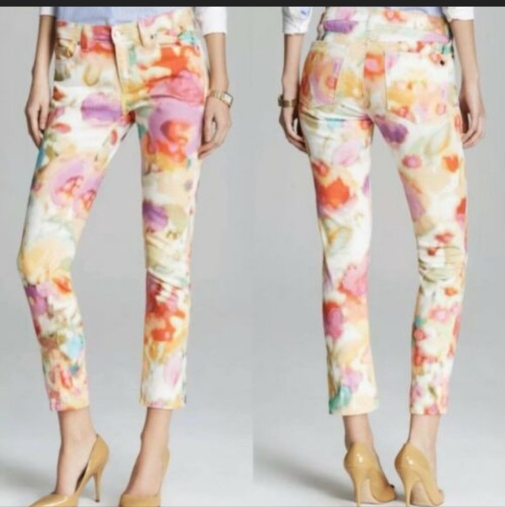 Kate Spade Perry Street Watercolor Dyed Jeans Play Hooky pants